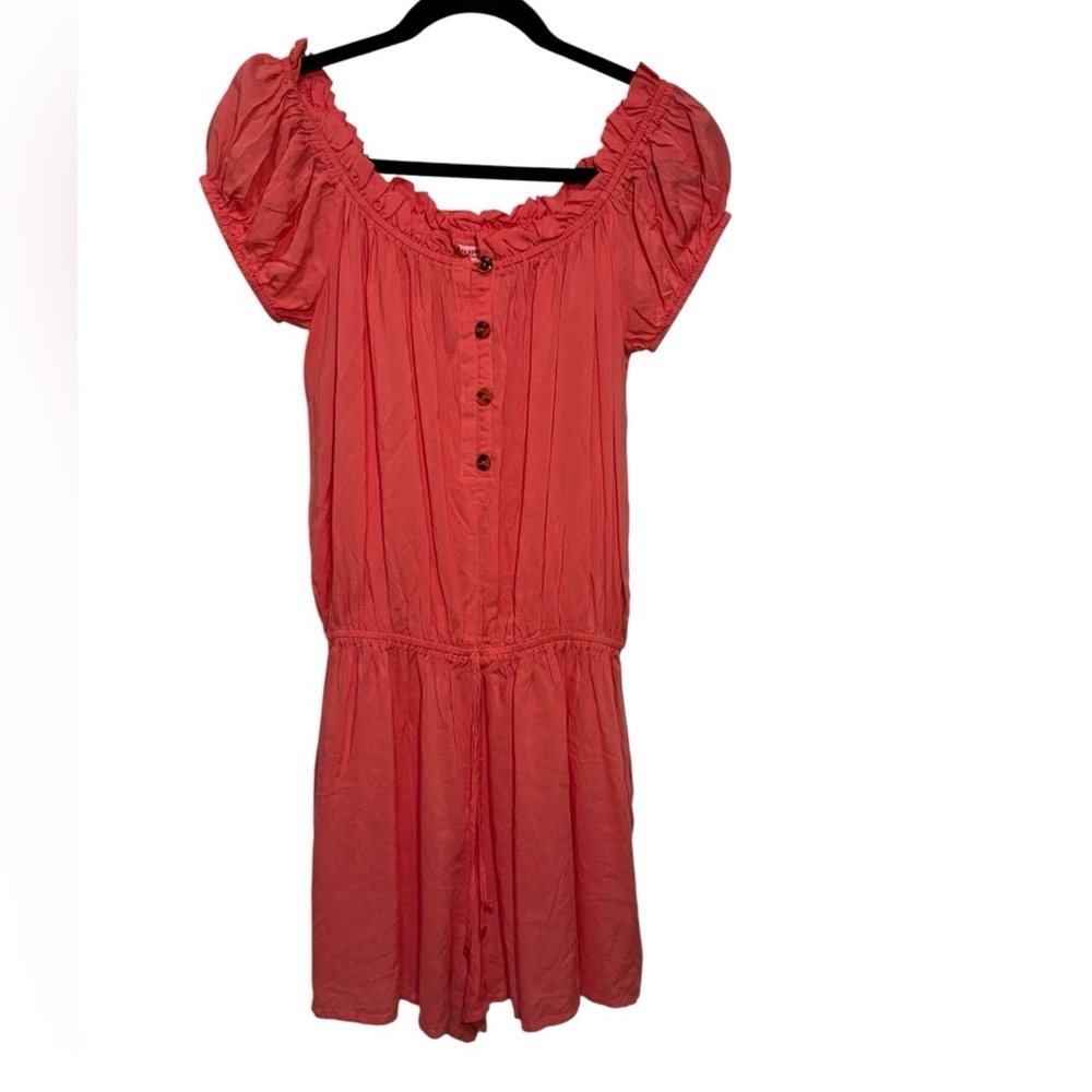 Kate Spade New York Lychee Off Shoulder Romper | Size Small - Picture 2 of 5